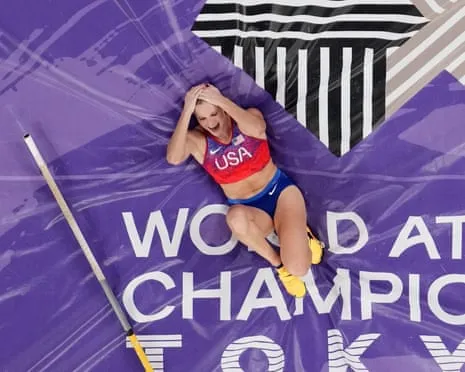 The American vaulter secures third straight global vaulting championship in dramatic Japanese final