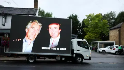 Several Detentions Carried Out Following Donald Trump and Jeffrey Epstein Images Projected on Windsor Castle